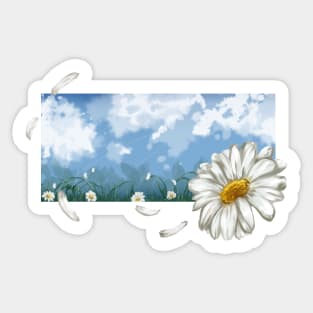 Daisy Field Sticker